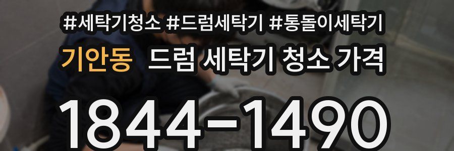 기안동 드럼 세탁기 청소 가격