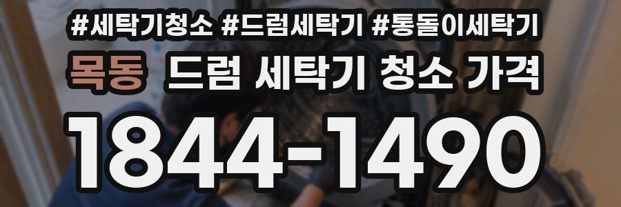 목동 드럼 세탁기 청소 가격