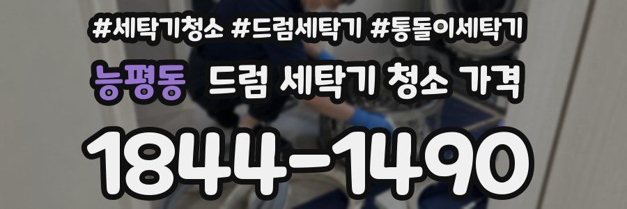 능평동 드럼 세탁기 청소 가격