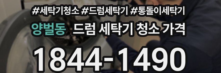 양벌동 드럼 세탁기 청소 가격