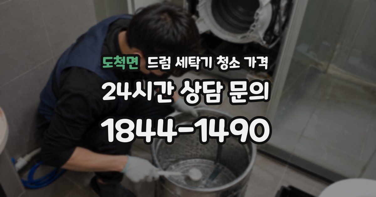 도척면 드럼 세탁기 청소 가격