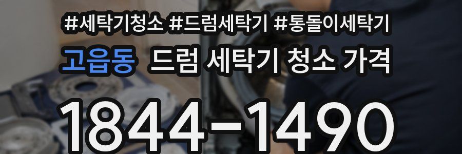 고읍동 드럼 세탁기 청소 가격