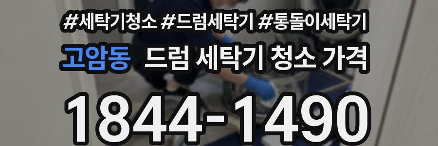 고암동 드럼 세탁기 청소 가격