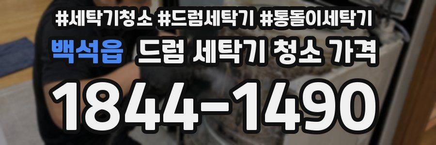 백석읍 드럼 세탁기 청소 가격