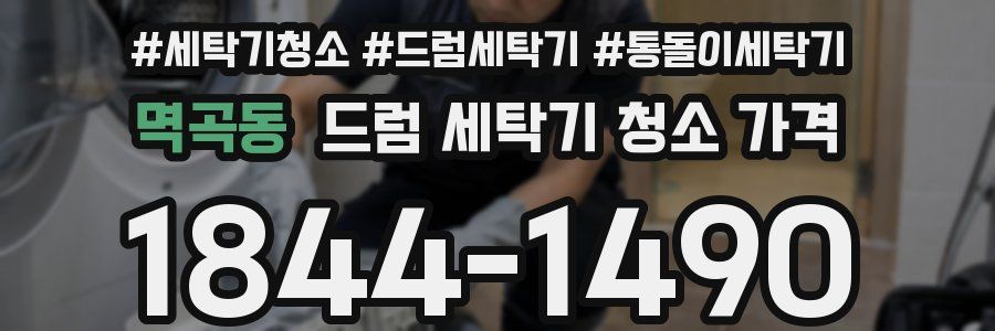 멱곡동 드럼 세탁기 청소 가격
