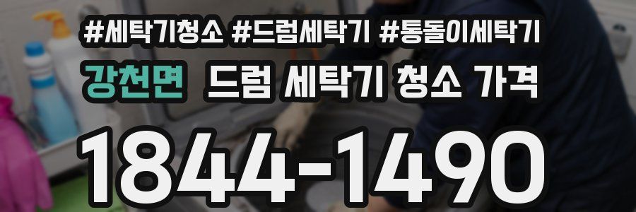 강천면 드럼 세탁기 청소 가격