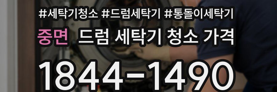 중면 드럼 세탁기 청소 가격