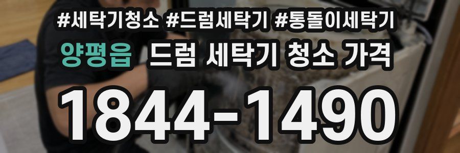 양평읍 드럼 세탁기 청소 가격