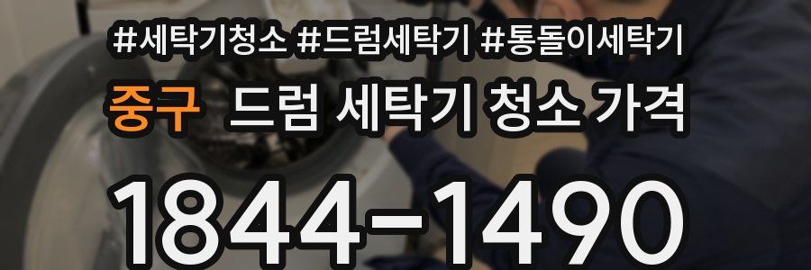 중구 드럼 세탁기 청소 가격