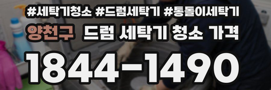 양천구 드럼 세탁기 청소 가격