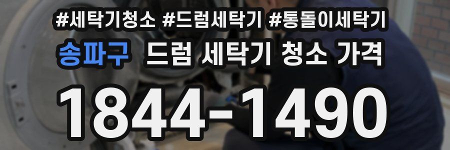 송파구 드럼 세탁기 청소 가격