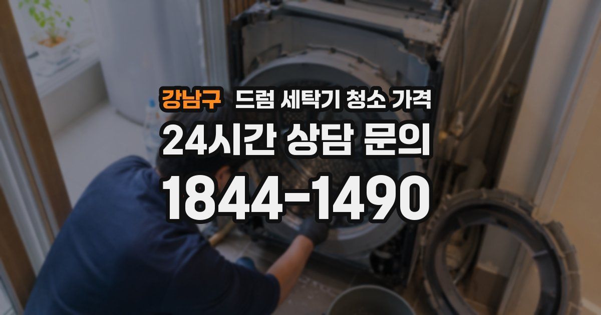 강남구 드럼 세탁기 청소 가격