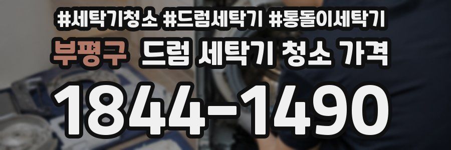 부평구 드럼 세탁기 청소 가격