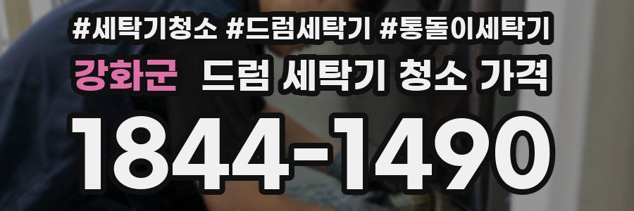 강화군 드럼 세탁기 청소 가격
