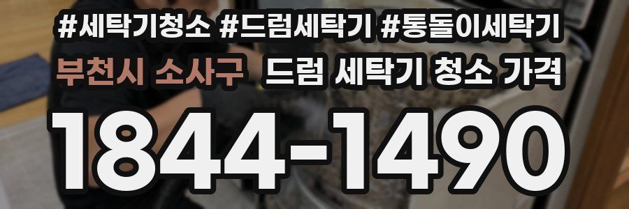 부천시 소사구 드럼 세탁기 청소 가격