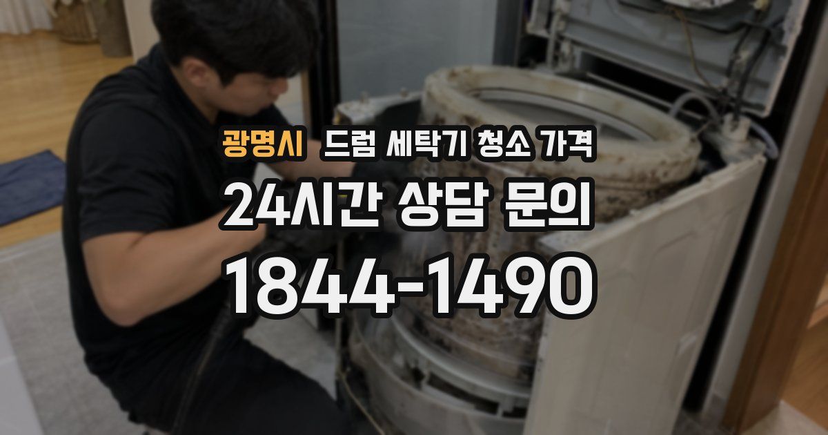 광명시 드럼 세탁기 청소 가격
