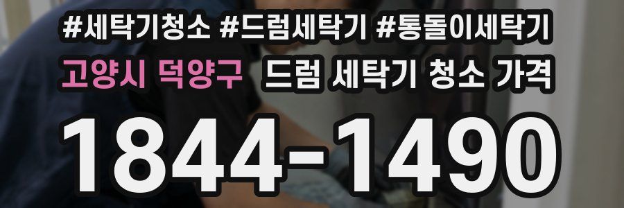 고양시 덕양구 드럼 세탁기 청소 가격