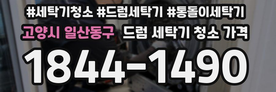 고양시 일산동구 드럼 세탁기 청소 가격