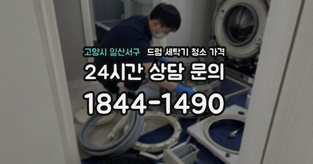 고양시 일산서구 드럼 세탁기 청소 가격