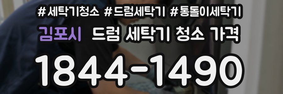 김포시 드럼 세탁기 청소 가격