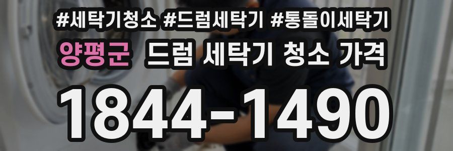 양평군 드럼 세탁기 청소 가격