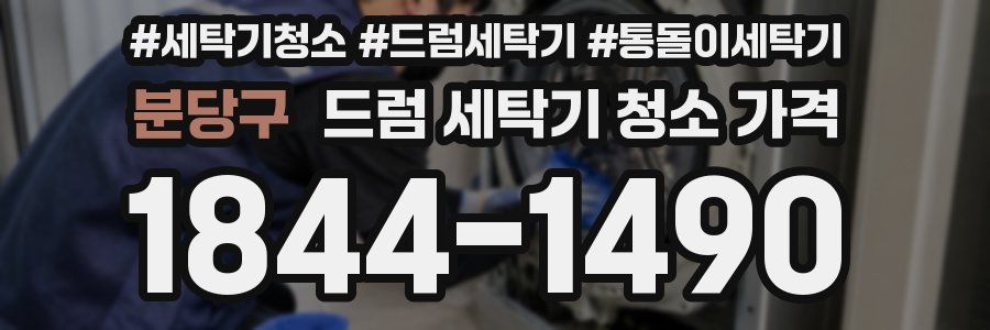 분당구 드럼 세탁기 청소 가격