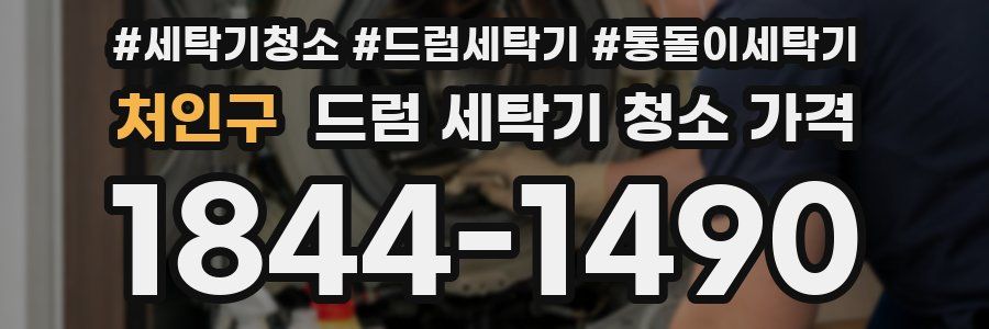 처인구 드럼 세탁기 청소 가격