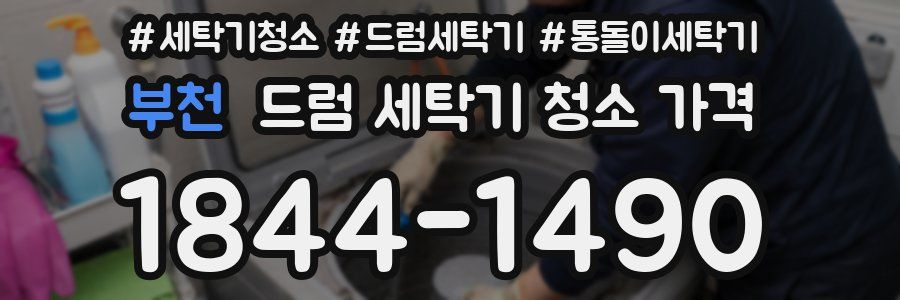 부천 드럼 세탁기 청소 가격