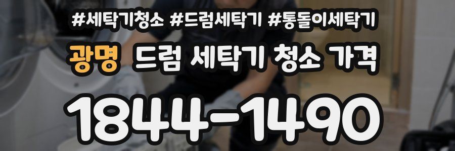 광명 드럼 세탁기 청소 가격