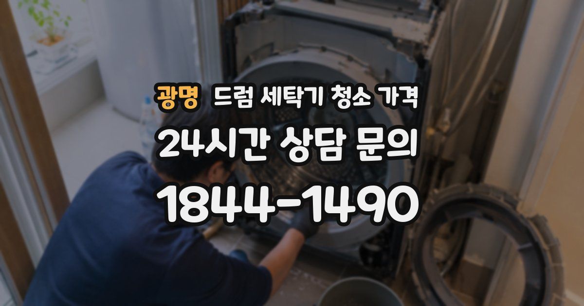 광명 드럼 세탁기 청소 가격