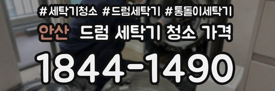 안산 드럼 세탁기 청소 가격