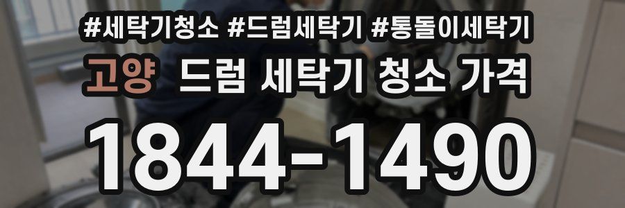 고양 드럼 세탁기 청소 가격