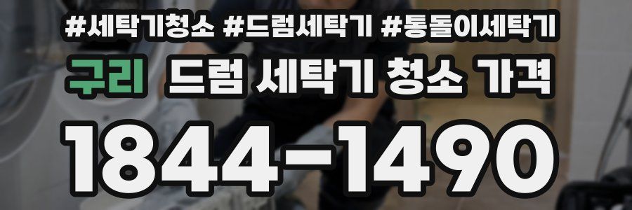구리 드럼 세탁기 청소 가격