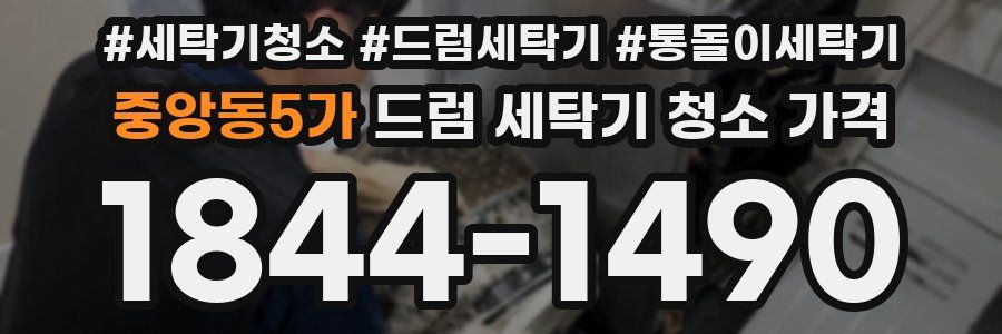 중앙동5가 드럼 세탁기 청소 가격