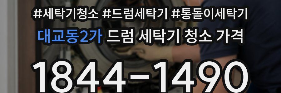 대교동2가 드럼 세탁기 청소 가격