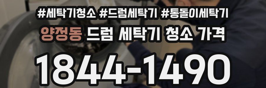 양정동 드럼 세탁기 청소 가격