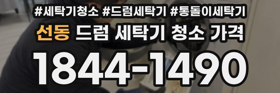 선동 드럼 세탁기 청소 가격