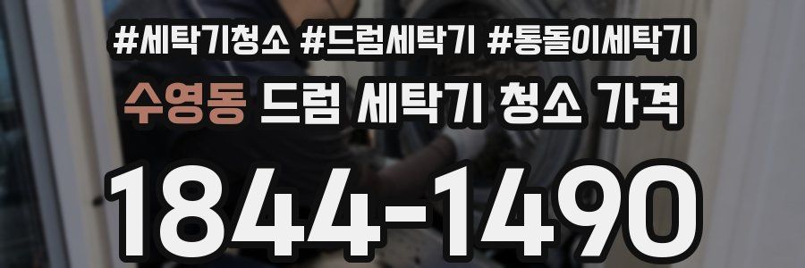 수영동 드럼 세탁기 청소 가격