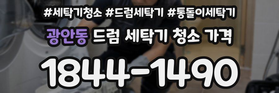 광안동 드럼 세탁기 청소 가격