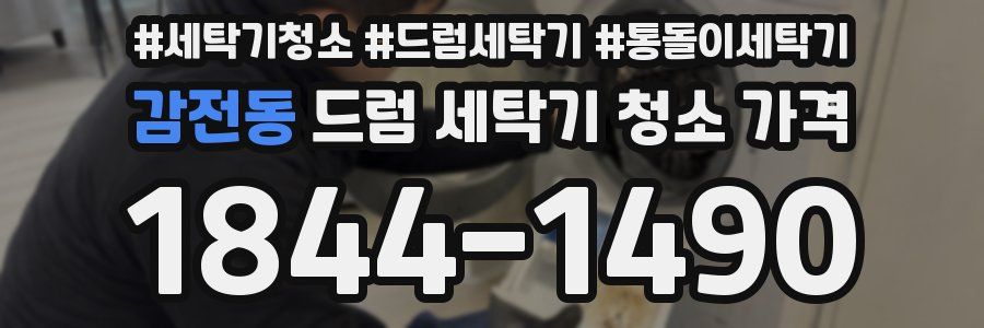 감전동 드럼 세탁기 청소 가격