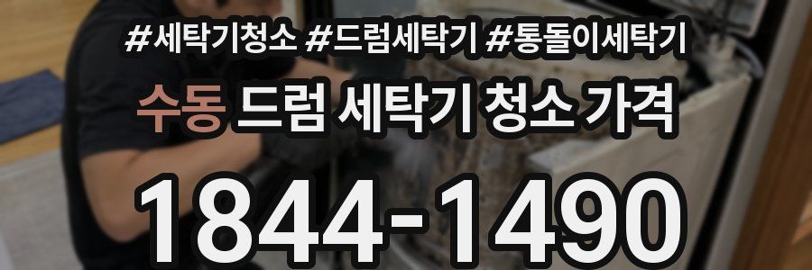 수동 드럼 세탁기 청소 가격
