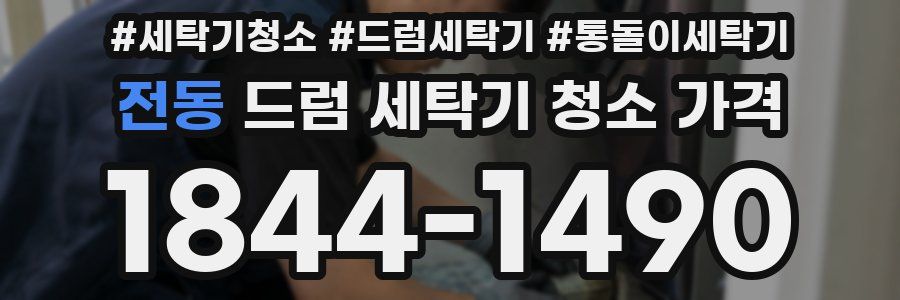 전동 드럼 세탁기 청소 가격