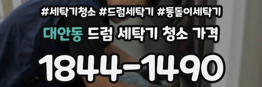 대안동 드럼 세탁기 청소 가격