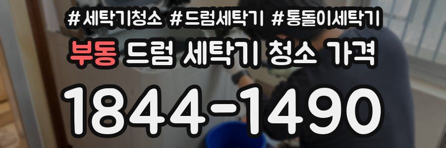 부동 드럼 세탁기 청소 가격