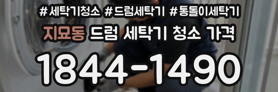 지묘동 드럼 세탁기 청소 가격