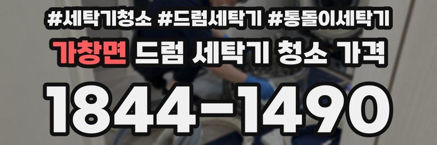가창면 드럼 세탁기 청소 가격