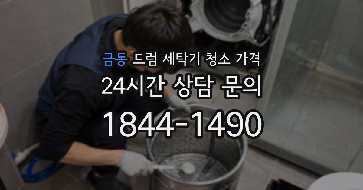 금동 드럼 세탁기 청소 가격