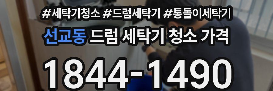 선교동 드럼 세탁기 청소 가격