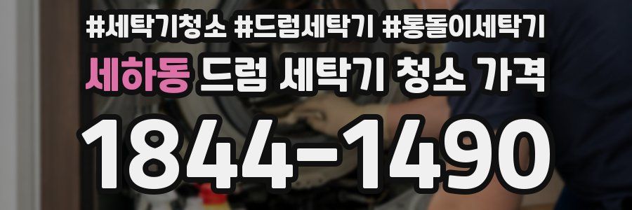 세하동 드럼 세탁기 청소 가격