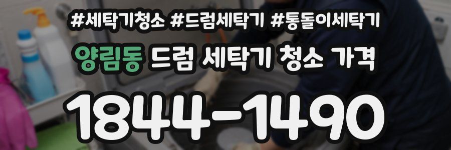 양림동 드럼 세탁기 청소 가격